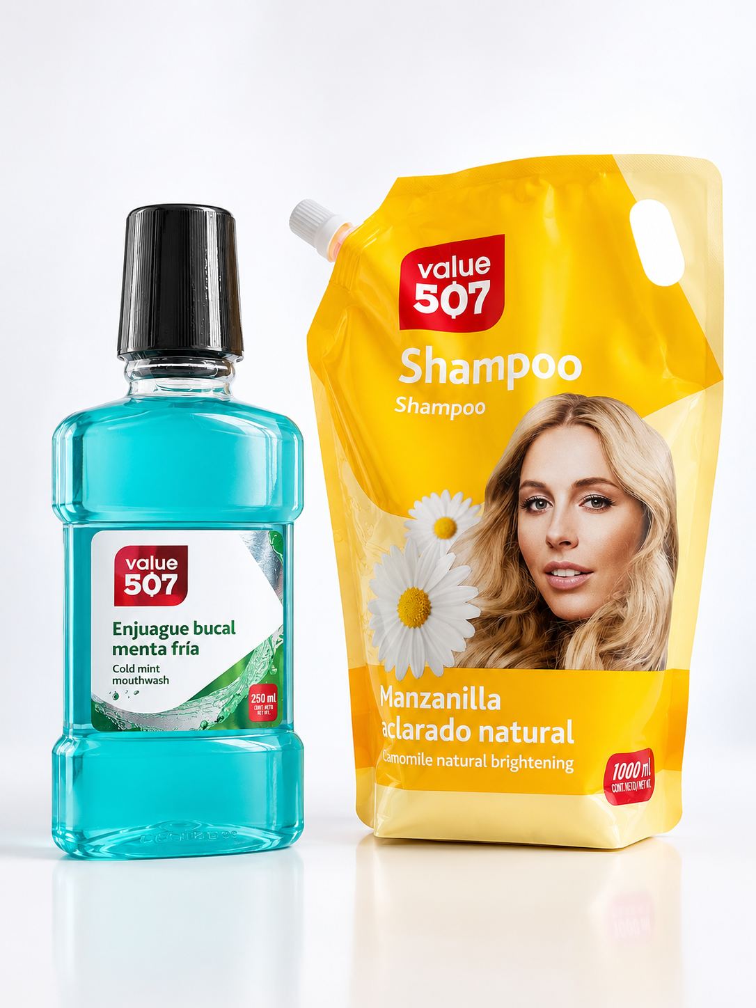 Value — Shampoo y enjuague bucal